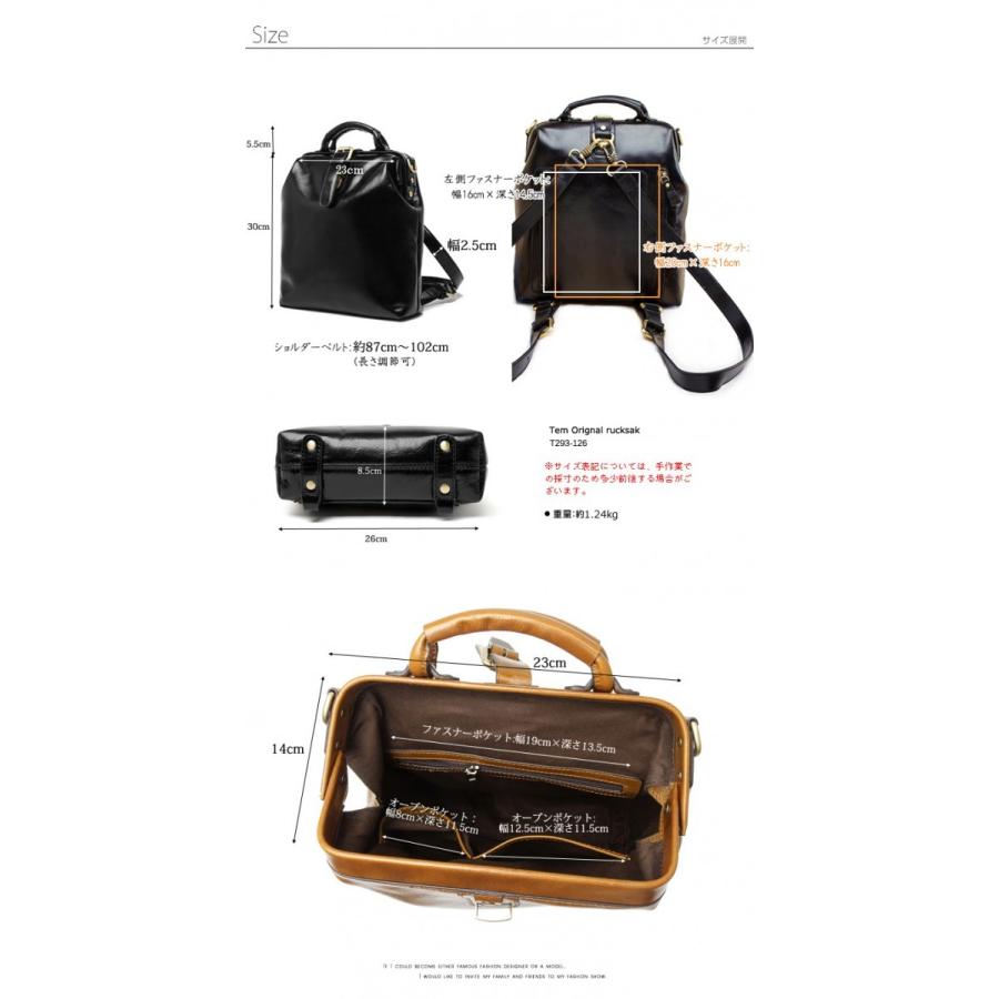 3-126 牛革 軽量 本革 レザー レディース リュックサック バッグ 女性