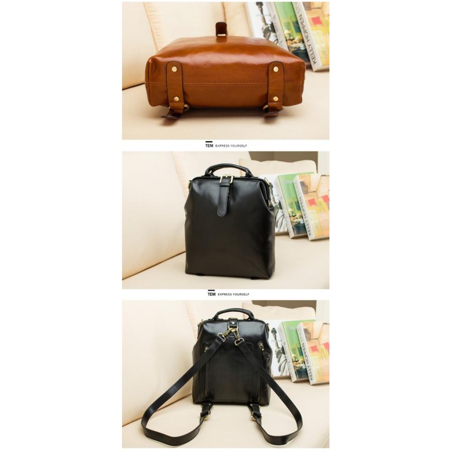 3-126 牛革 軽量 本革 レザー レディース リュックサック バッグ 女性