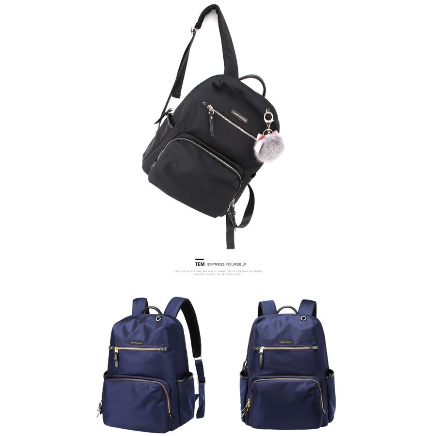 Camellia de amour」5-106 14つのポケット持つ リュックサック バッグ