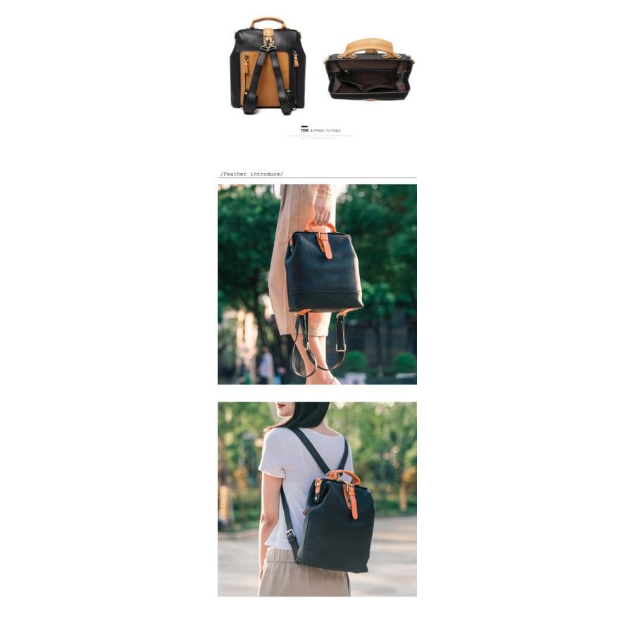 5-84 牛革 軽量 本革 レザー レディース リュックサック バッグ 女性