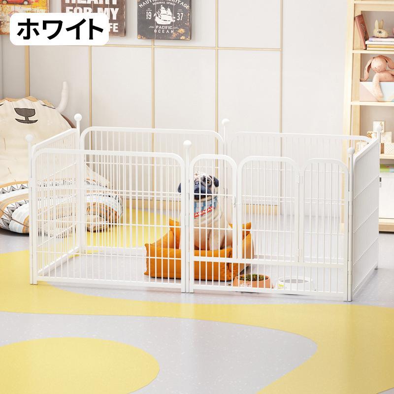 Yumcute ペットケージ ペット サークル 犬用 diy フェンス ドア付