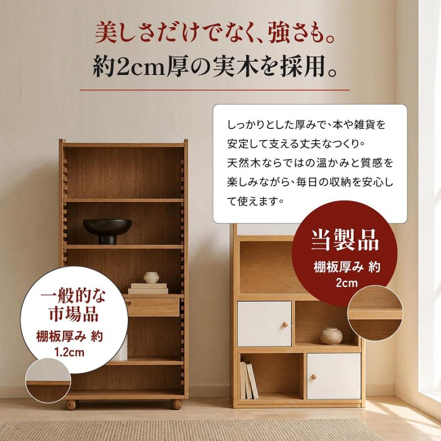 Yumcute 本棚 コミックラック オーブンラック 角度調整 木製 大容量