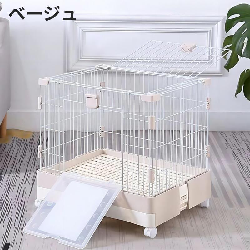 未使用　お洒落ペットケージ　組立済み Yumcute ペットケージ 折りたたみ 小型 オシャレ ケージ キャスター