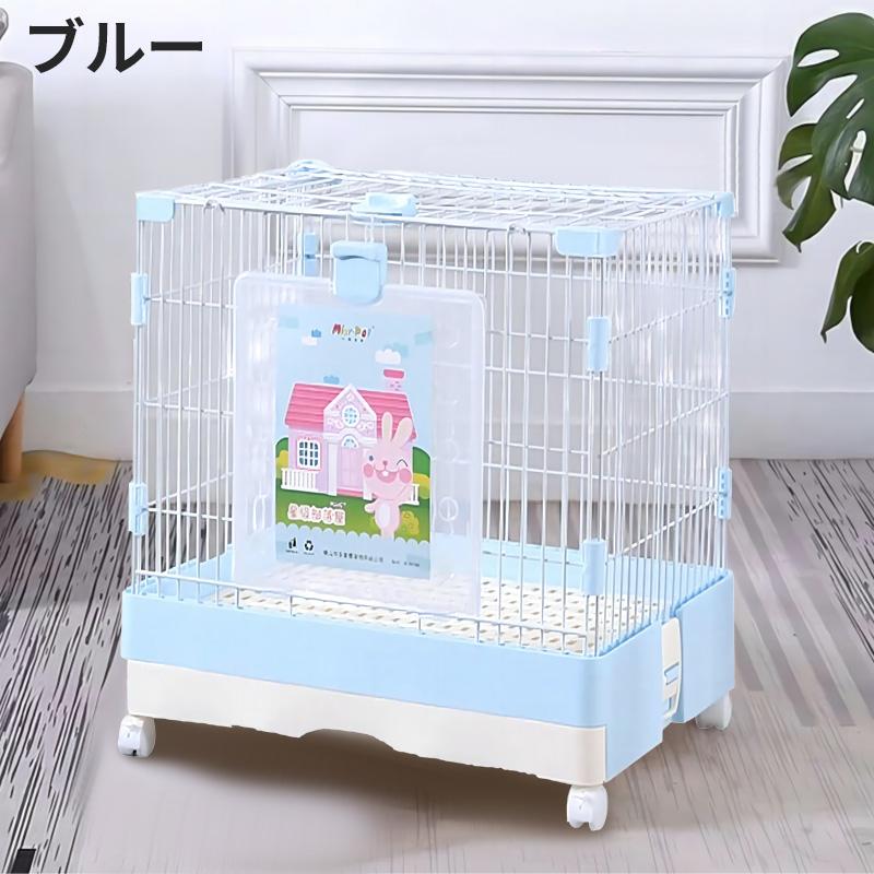 未使用　お洒落ペットケージ　組立済み Yumcute ペットケージ 折りたたみ 小型 オシャレ ケージ キャスター