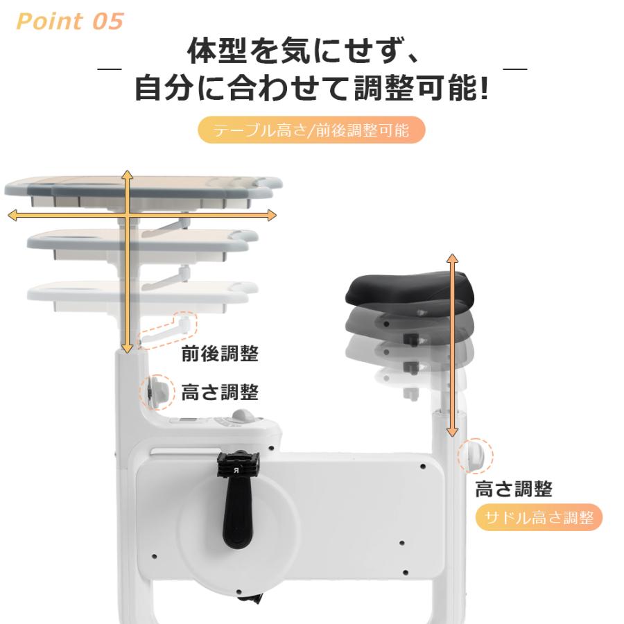 Yumcute フィットネスバイク エアロバイク スピンバイク 静音 8段階