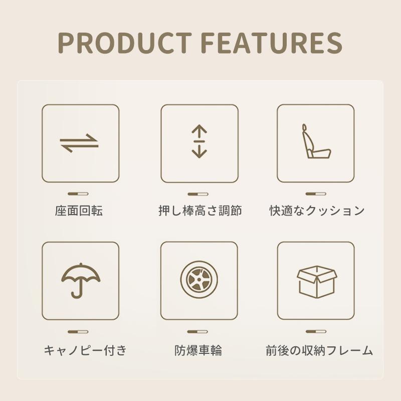 Yumcue 子供用三輪車 5in1三輪車 ベビーカー 手押し棒付き 手押し棒調整可能 バランスバイク サンシェード付き 組み立て 6月〜6歳 おもちゃ プレゼント 二年保証の画像