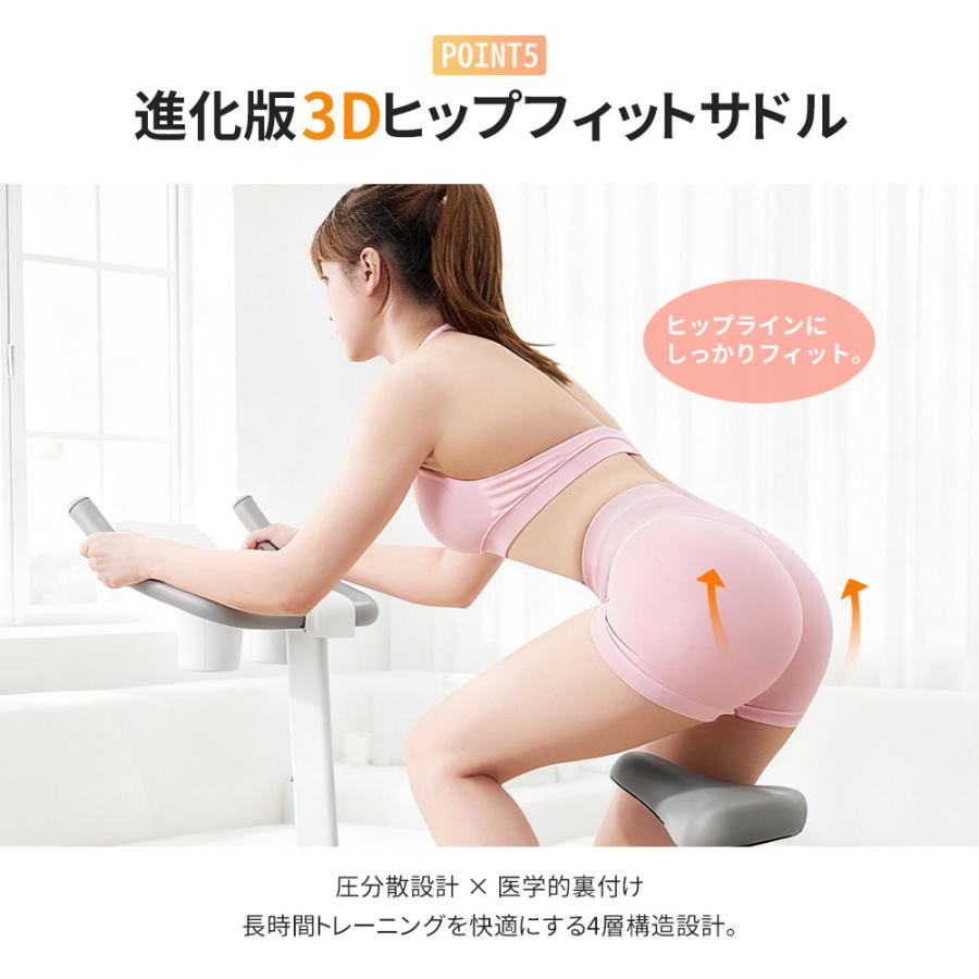 エアロバイク フィットネスバイク スピンバイク マグネット式 静音