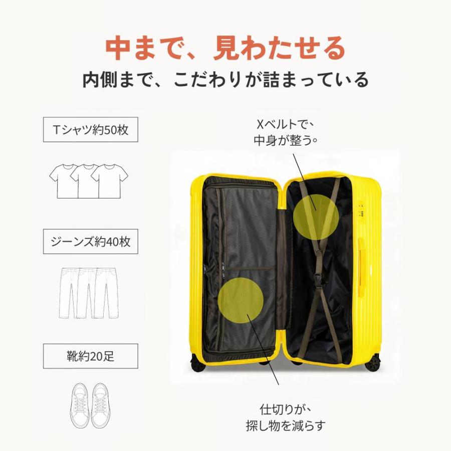 スーツケース キャリーケース キャリーバッグ 大型 軽量 静音 ハード