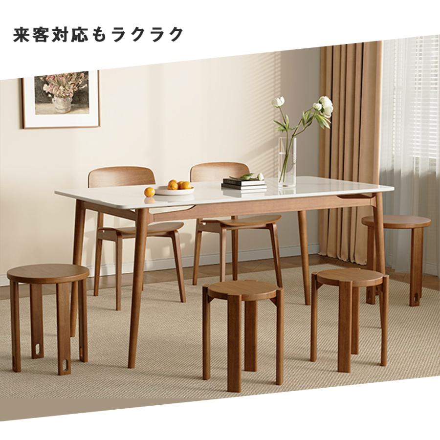 スツール 木製 4脚セット サイドテーブル キッチンスツール 食卓椅子