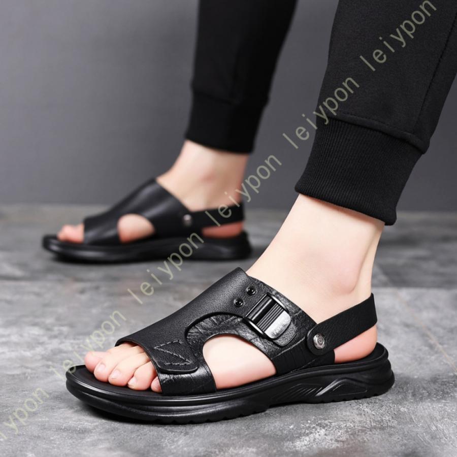 スポーツサンダル スリッパ ファッションサンダル ビーチサンダル メンズ 2way レザーシューズ カジュアル おしゃれ かっこいい 軽量 川遊び キャンプ 通気 |  | 03