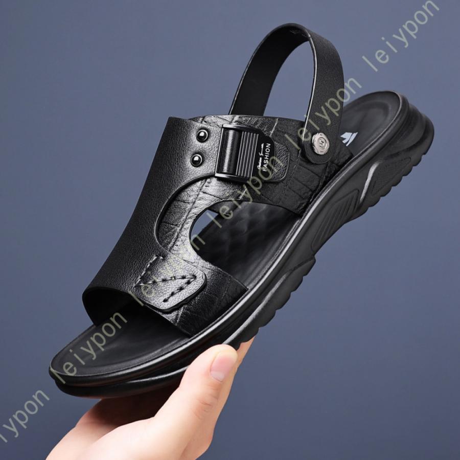 スポーツサンダル スリッパ ファッションサンダル ビーチサンダル メンズ 2way レザーシューズ カジュアル おしゃれ かっこいい 軽量 川遊び キャンプ 通気 |  | 07