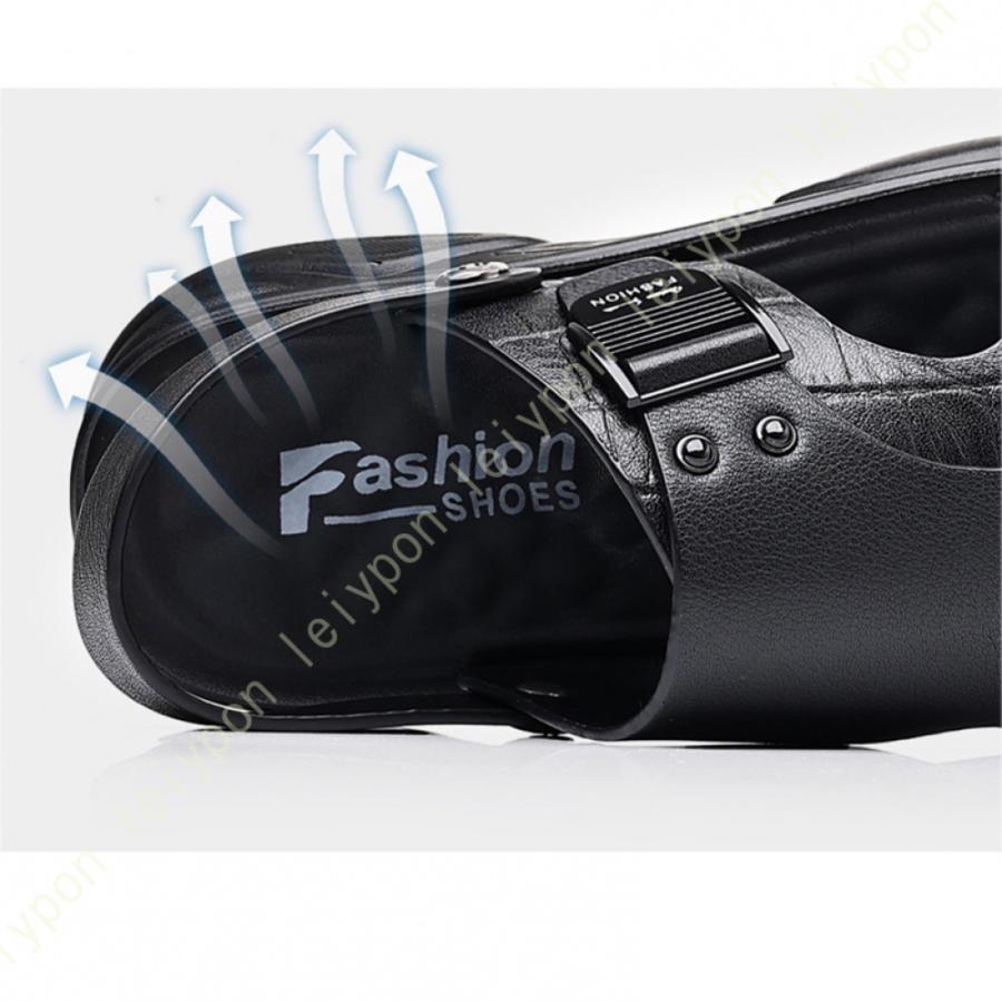 スポーツサンダル スリッパ ファッションサンダル ビーチサンダル メンズ 2way レザーシューズ カジュアル おしゃれ かっこいい 軽量 川遊び キャンプ 通気 |  | 09