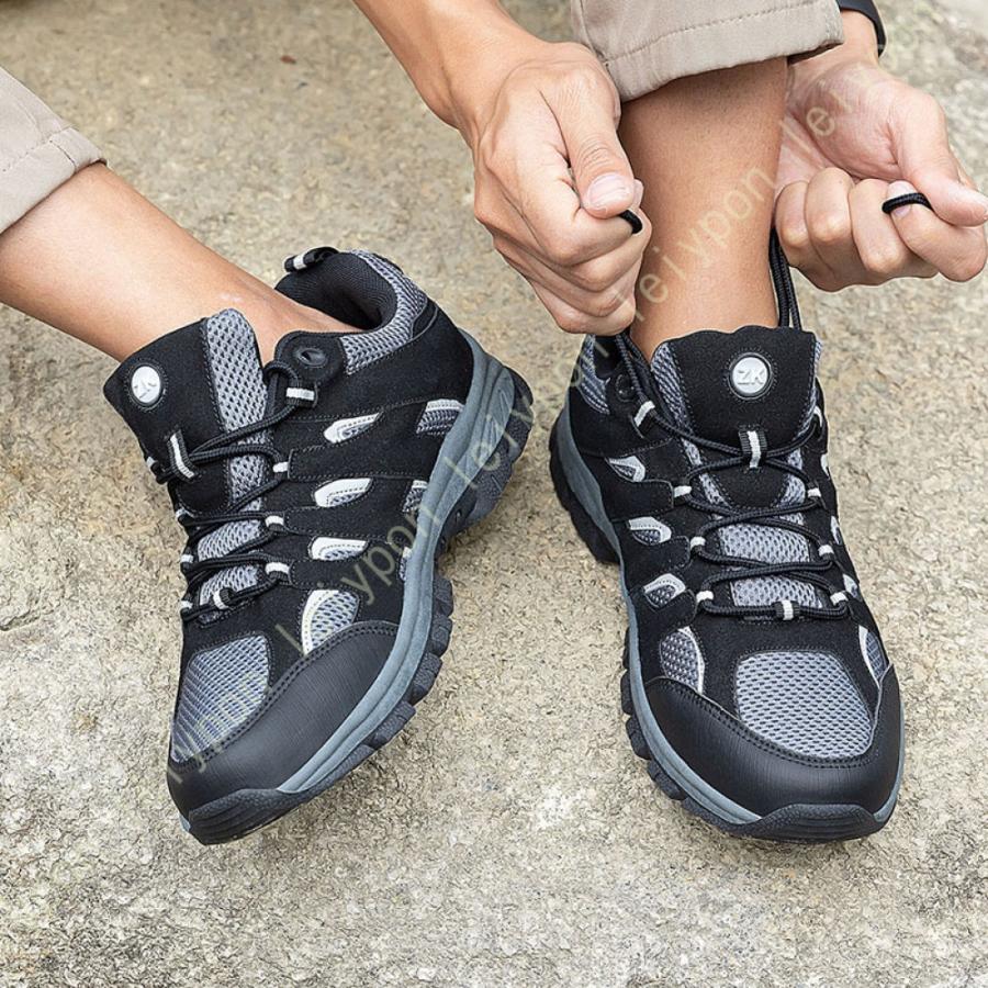 トレッキングシューズ メンズ 防水 登山靴 ハイカット 大きいサイズ アウトドアシューズハイキングシューズ 旅行 屈曲性 疲れない ウォーキングシューズ |  | 13