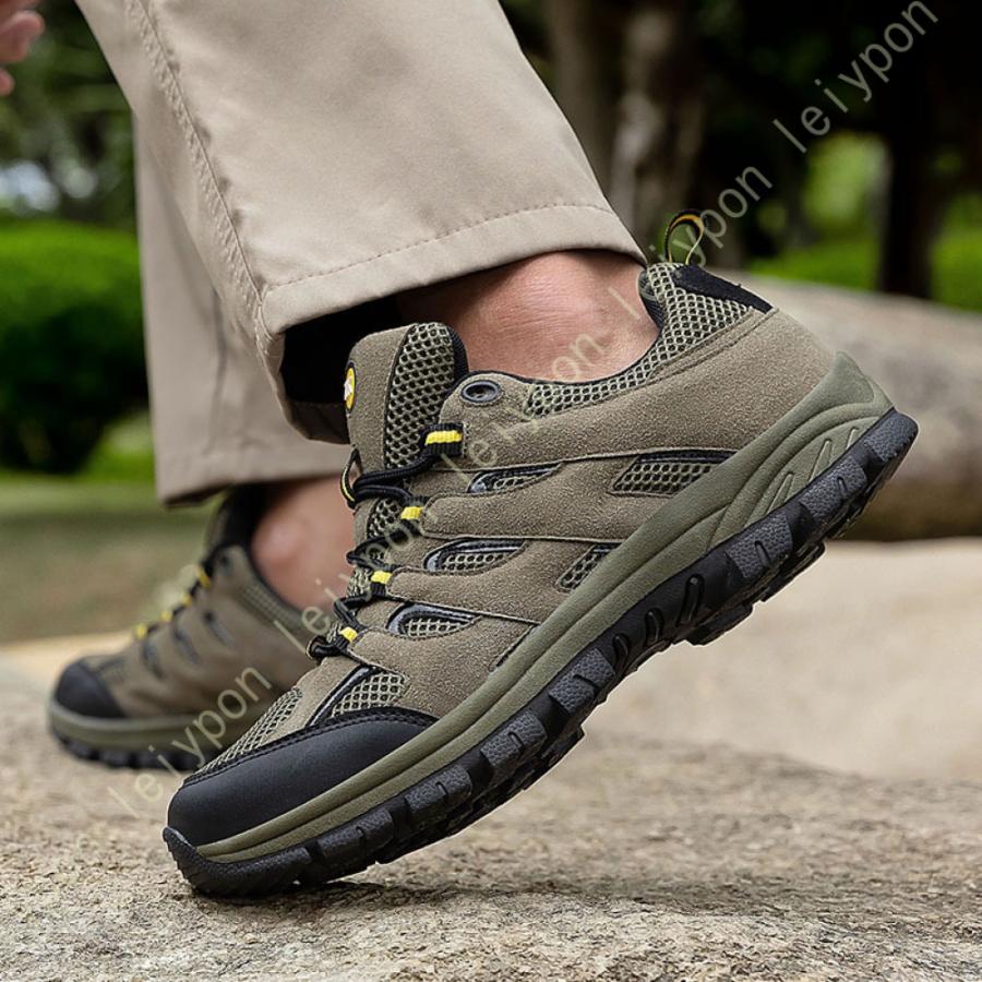 トレッキングシューズ メンズ 防水 登山靴 ハイカット 大きいサイズ アウトドアシューズハイキングシューズ 旅行 屈曲性 疲れない ウォーキングシューズ |  | 18