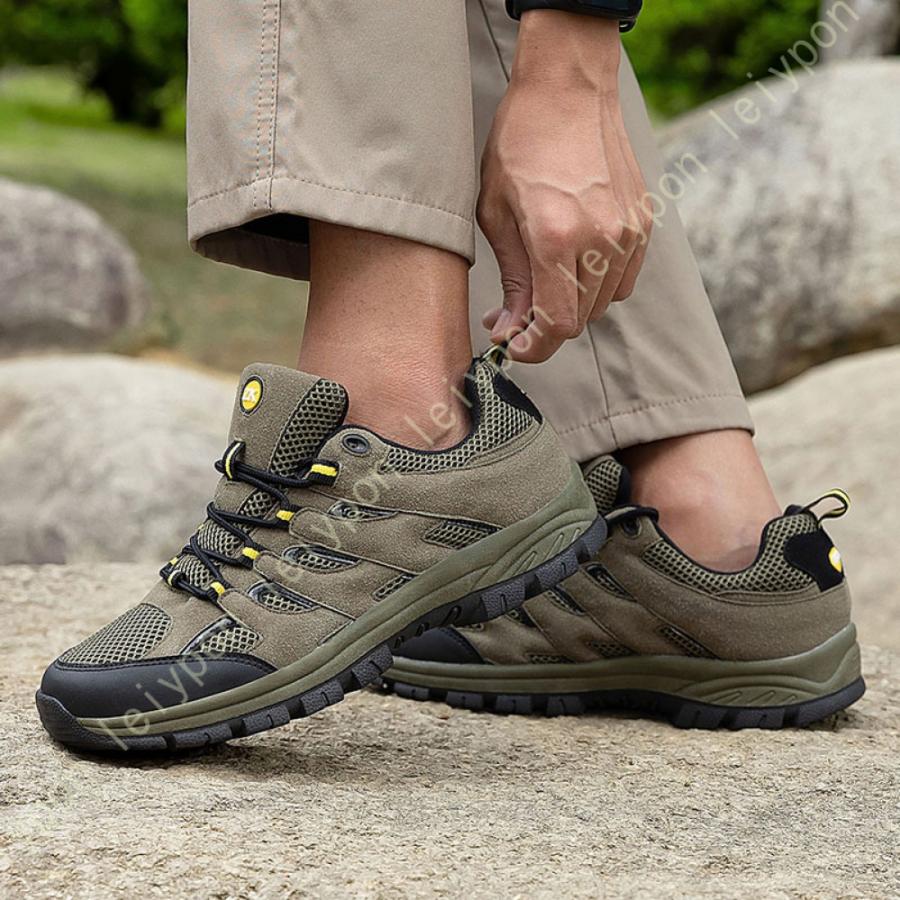 トレッキングシューズ メンズ 防水 登山靴 ハイカット 大きいサイズ アウトドアシューズハイキングシューズ 旅行 屈曲性 疲れない ウォーキングシューズ |  | 21