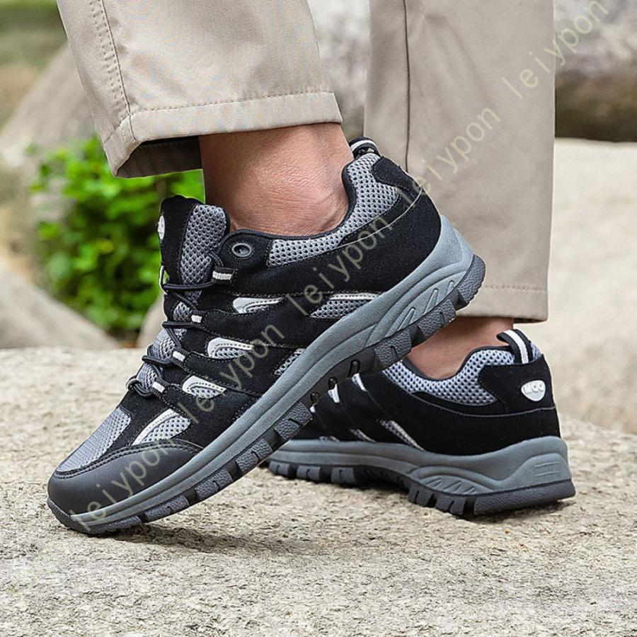 トレッキングシューズ メンズ 防水 登山靴 ハイカット 大きいサイズ アウトドアシューズハイキングシューズ 旅行 屈曲性 疲れない ウォーキングシューズ |  | 08