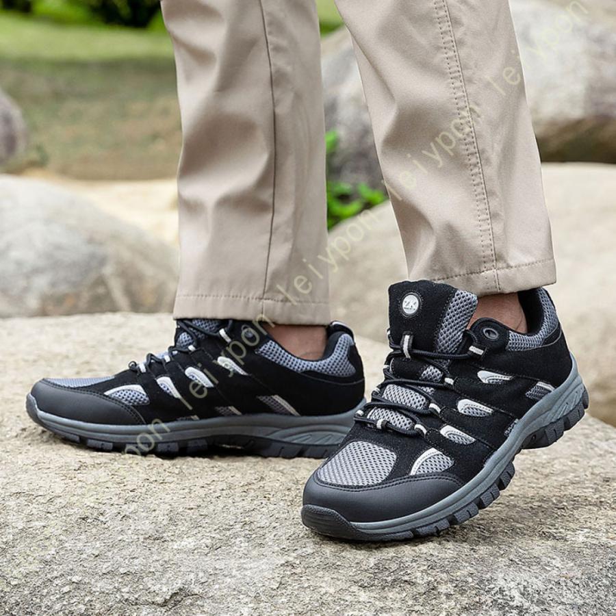 トレッキングシューズ メンズ 防水 登山靴 ハイカット 大きいサイズ アウトドアシューズハイキングシューズ 旅行 屈曲性 疲れない ウォーキングシューズ |  | 10
