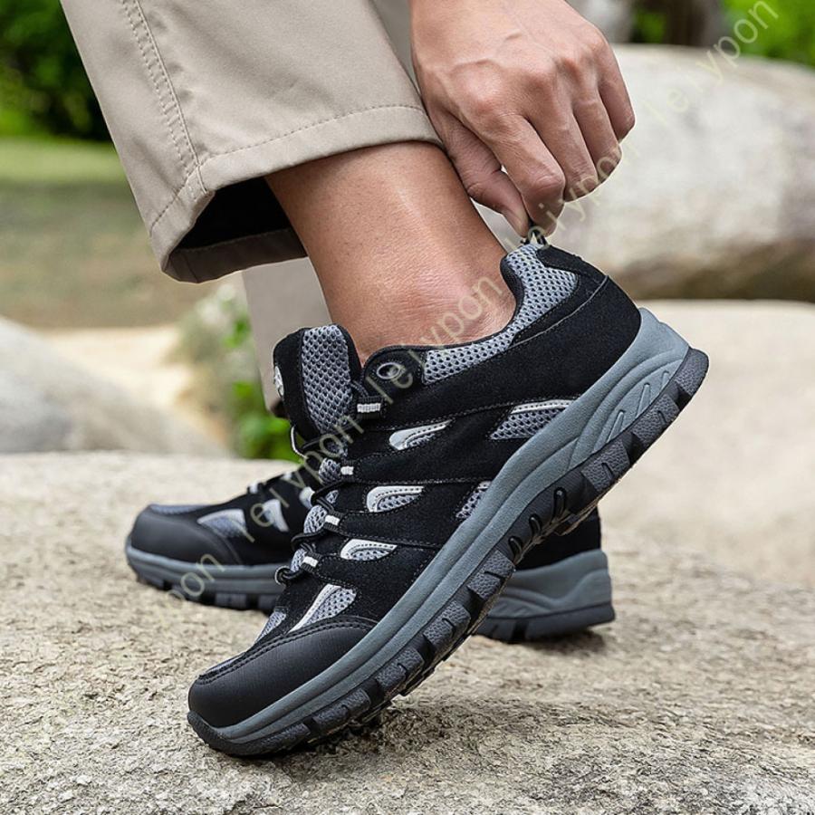 トレッキングシューズ メンズ 防水 登山靴 ハイカット 大きいサイズ アウトドアシューズハイキングシューズ 旅行 屈曲性 疲れない ウォーキングシューズ |  | 11