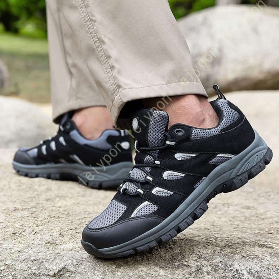 トレッキングシューズ メンズ 防水 登山靴 ハイカット 大きいサイズ アウトドアシューズハイキングシューズ 旅行 屈曲性 疲れない ウォーキングシューズ |  | 12