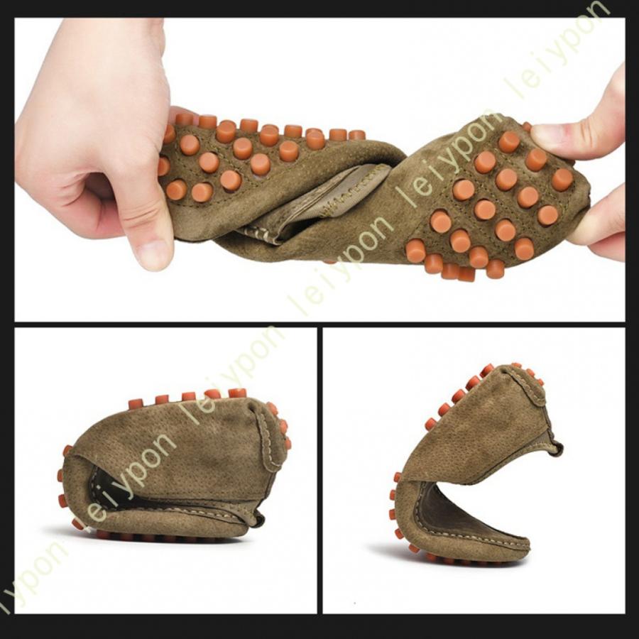 スリッポン ローファー 夏 メンズ カジュアル シューズ ラウンドトゥ ローカット スニーカー 通気性 フラット デッキシューズ ウォーキング 軽量 紳士靴 |  | 14