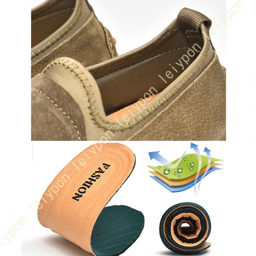 スリッポン ローファー 夏 メンズ カジュアル シューズ ラウンドトゥ ローカット スニーカー 通気性 フラット デッキシューズ ウォーキング 軽量 紳士靴 |  | 16