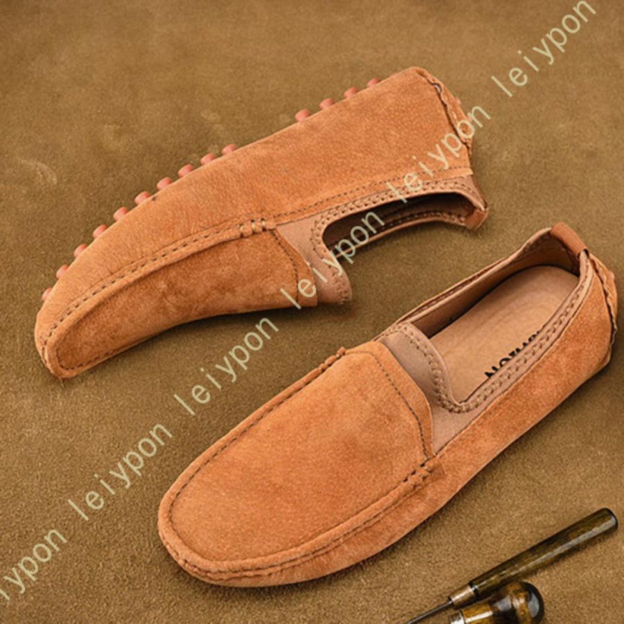 スリッポン ローファー 夏 メンズ カジュアル シューズ ラウンドトゥ ローカット スニーカー 通気性 フラット デッキシューズ ウォーキング 軽量 紳士靴 |  | 22