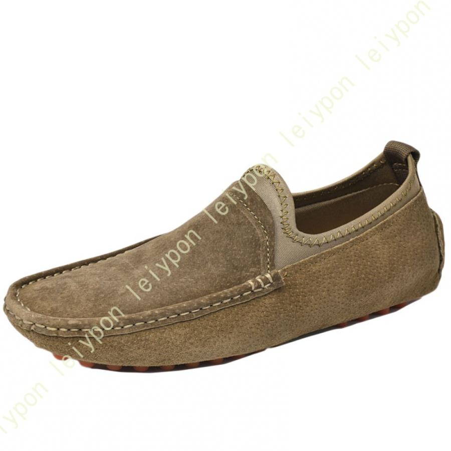 スリッポン ローファー 夏 メンズ カジュアル シューズ ラウンドトゥ ローカット スニーカー 通気性 フラット デッキシューズ ウォーキング 軽量 紳士靴 |  | 10