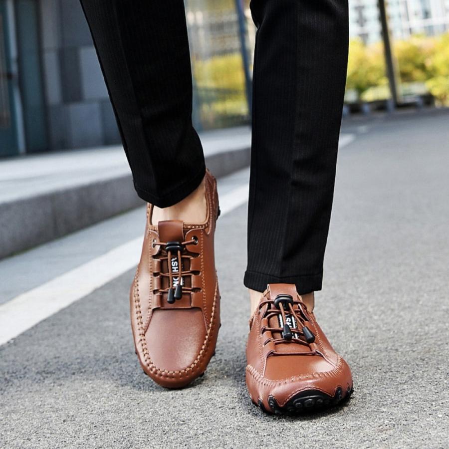 ローファー 紳士靴 運転靴 ビジネスシューズ オフィス レースアップ メンズ 素足 スリッポン 通気 軽量 防滑 革靴 ウォーキング ビジネス  カジュアル 職場用 :2ja-mv9-56WMV:leiypon - 通販 - Yahoo!ショッピング