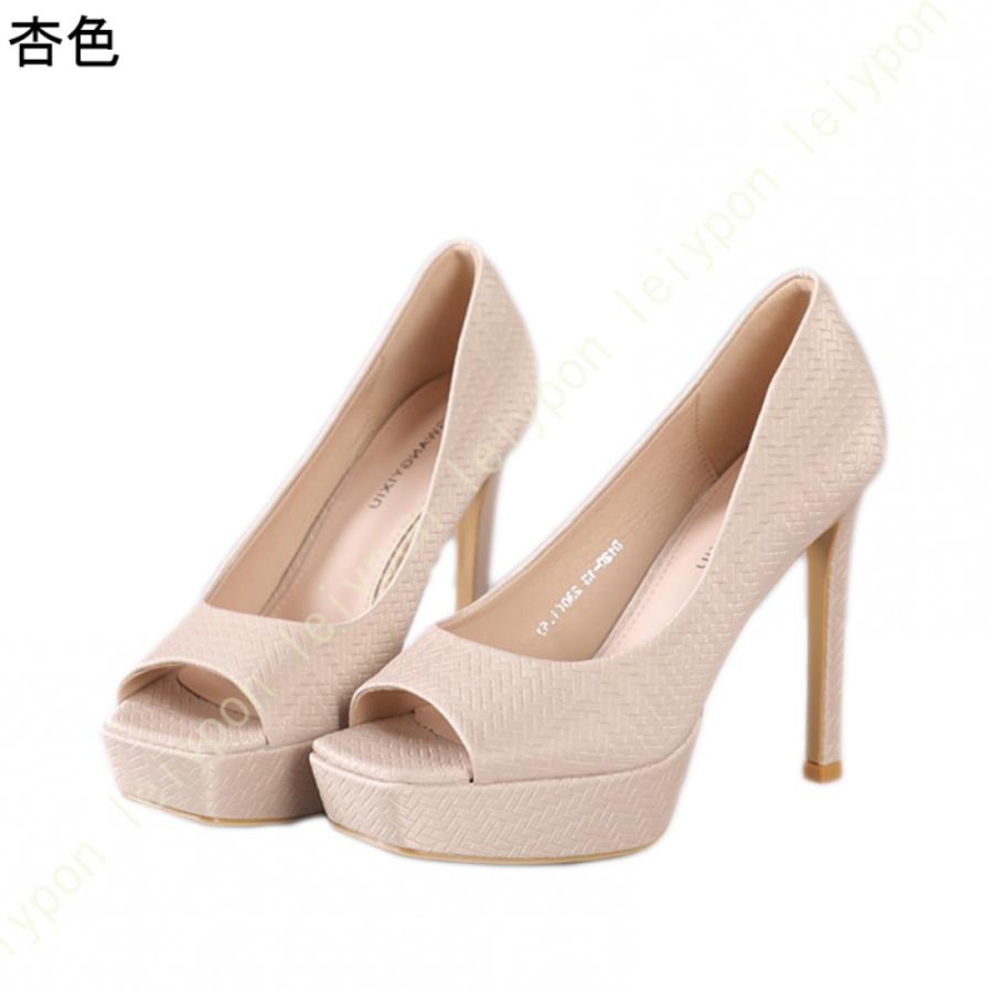 パンプス サンダル オープントゥ ハイヒール 12cm ピンヒール プラットフォーム 厚底 キャバ 結婚式 パーティー レディース 美脚 スエード 通気性 痛くない_5