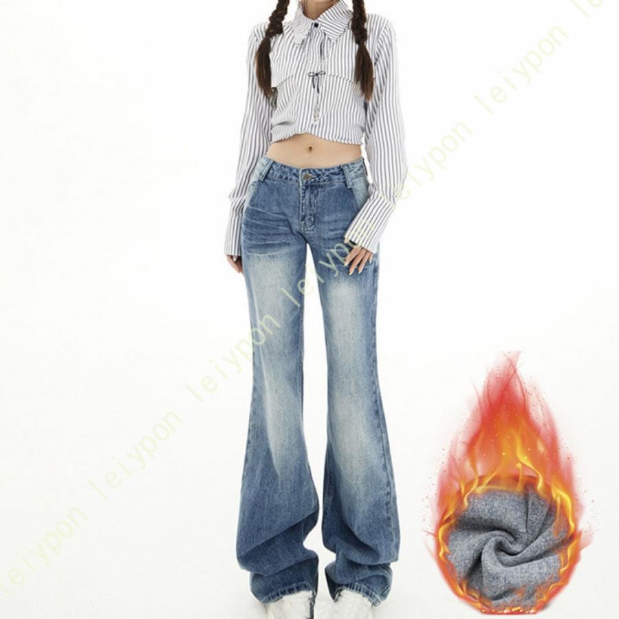 フレアジーンズ レディース デニムパンツ フレアパンツ ブーツ