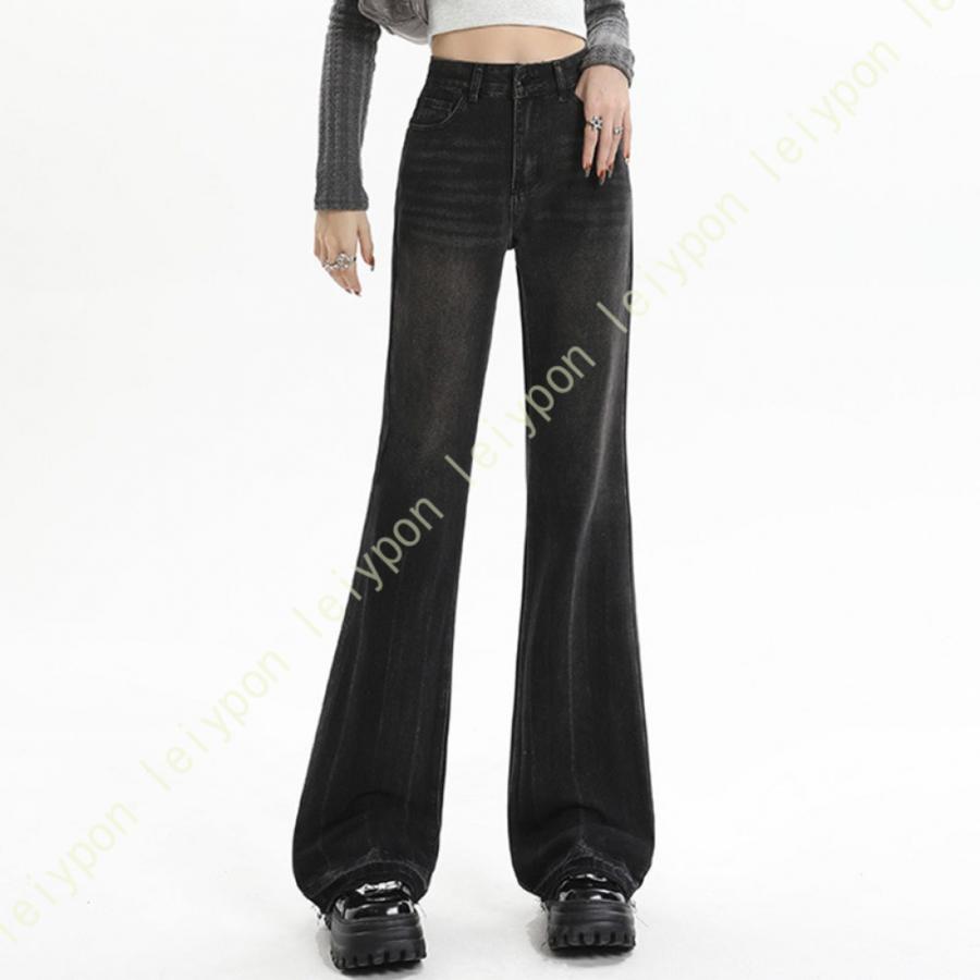 フレアパンツ デニム レディース ハイウエスト フレアデニム ブーツカット ベルボトム ボトムス デニムパンツ ジーンズ 裏起毛 ストレッチ レトロ カジュアル |  | 12