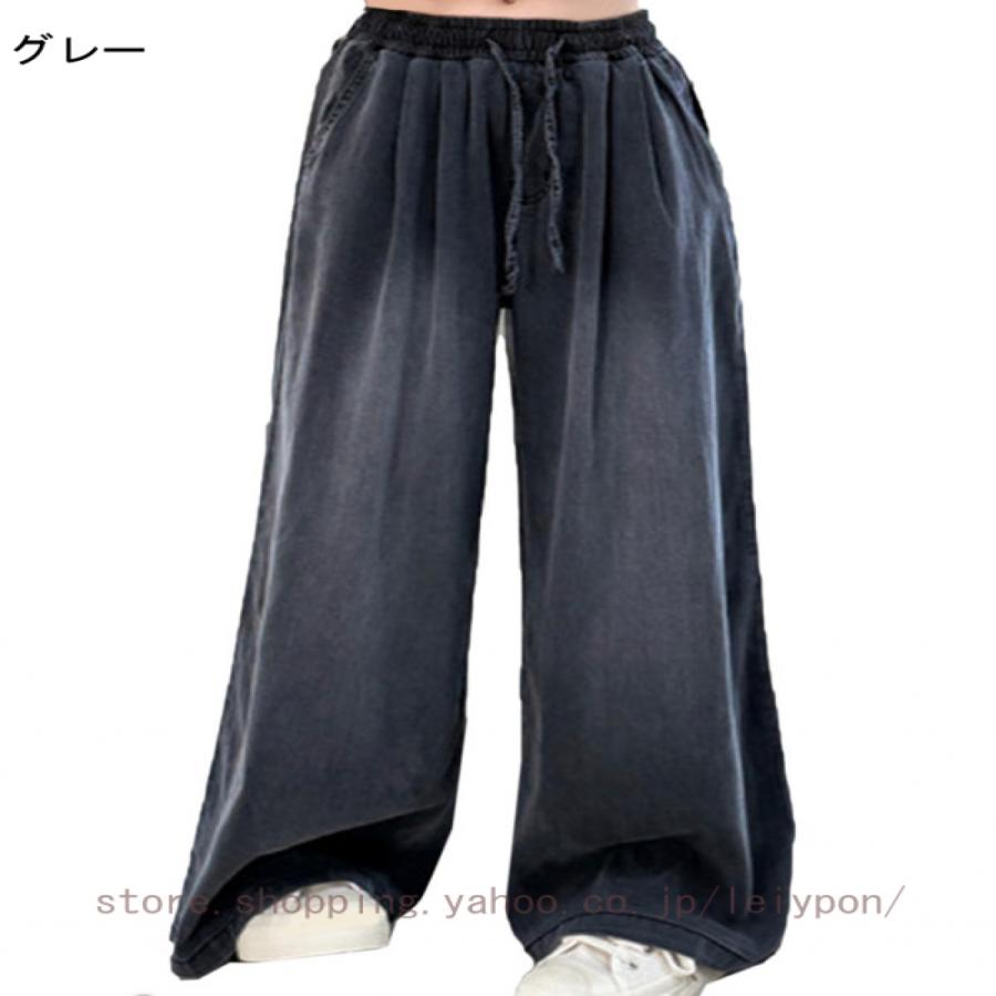 デニムパンツ ガウチョ ボトムス 長ズボン 薄手 やわらかデニム ジーパン ワイドパンツ 女の子 ガール 子供服 子ども 春 夏 秋 |  | 03