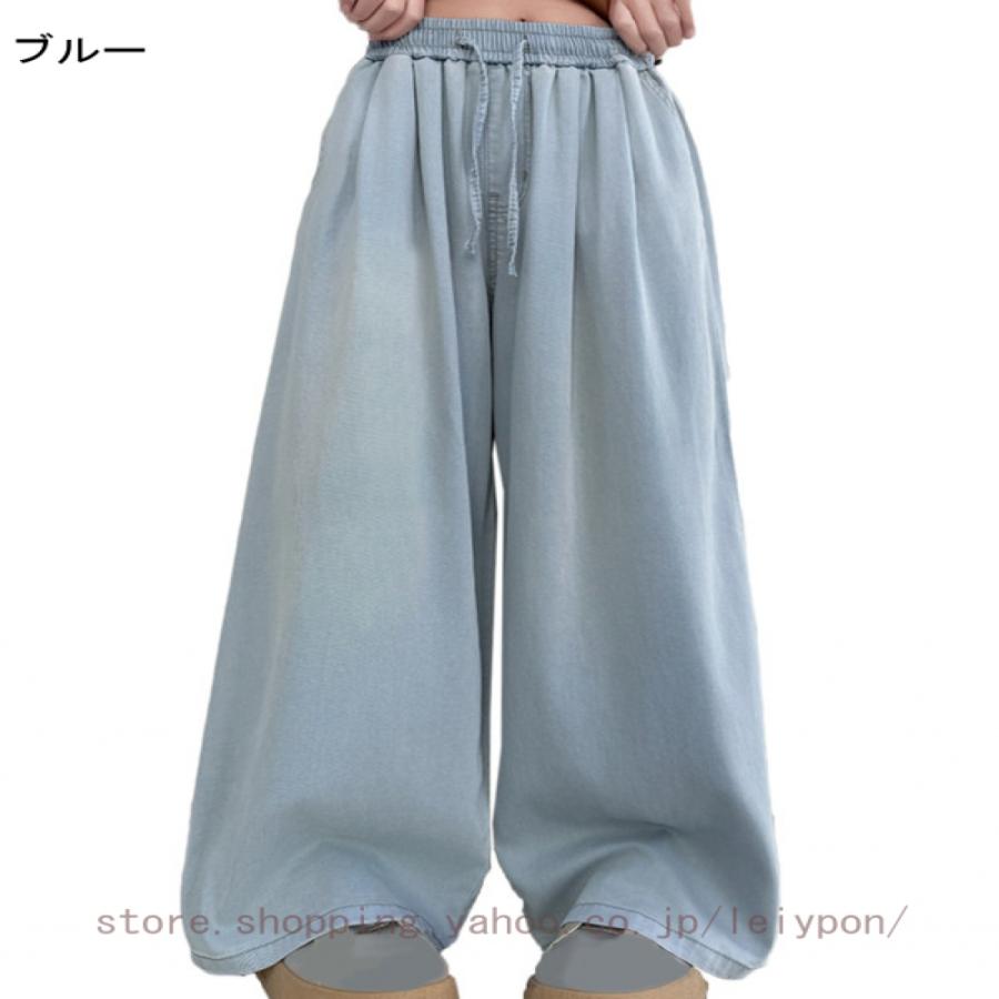 デニムパンツ ガウチョ ボトムス 長ズボン 薄手 やわらかデニム ジーパン ワイドパンツ 女の子 ガール 子供服 子ども 春 夏 秋 |  | 04