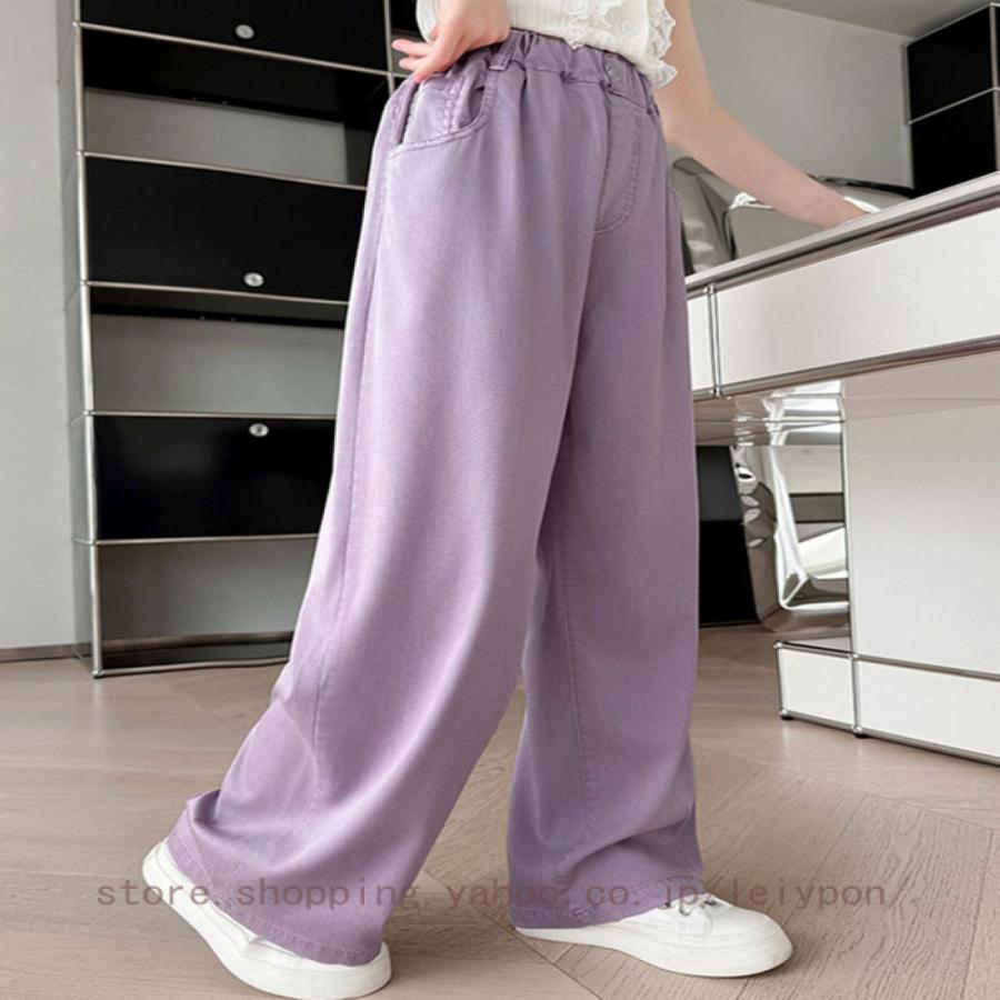 デニムパンツ 女の子 ワイド ジーパン ボトムス パンツ デニム 子供服 小学生 中学生 女の子 キッズ ジュニア 通学 おでかけ |  | 17