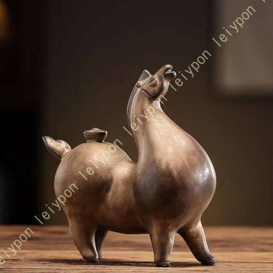 彫刻　金属　置き物　インテリア Amazon.co.jp: tooarts Wiggleメタル現代彫刻鉄アート置物