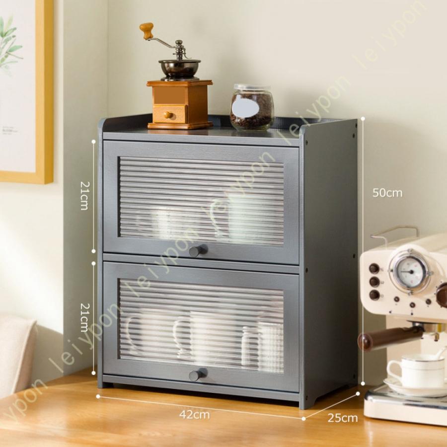 キッチン収納キャビネット 伸縮式キッチンカウンターセット/キッチンラック/キッチン