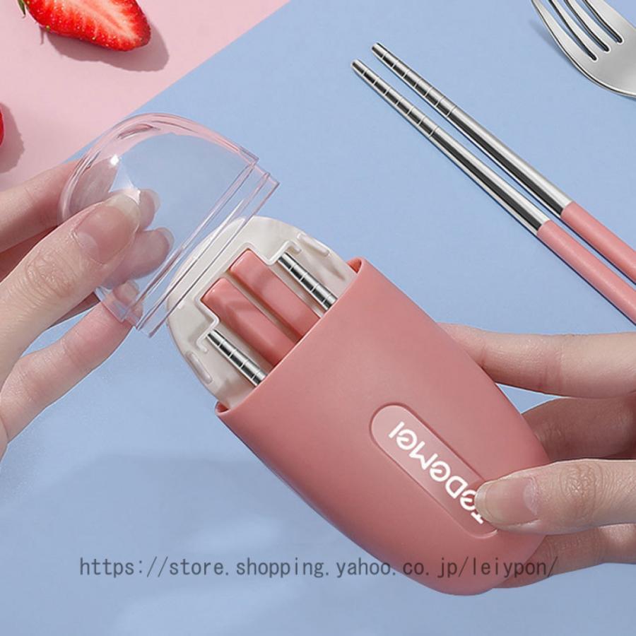 カトラリーセット 箸 スプーン フォーク セット 収納ケース付 食器セット お弁当 カトラリー ディナーセット 携帯便利 箸箱 衛生 丈夫 箸入れケース 大人 | 
