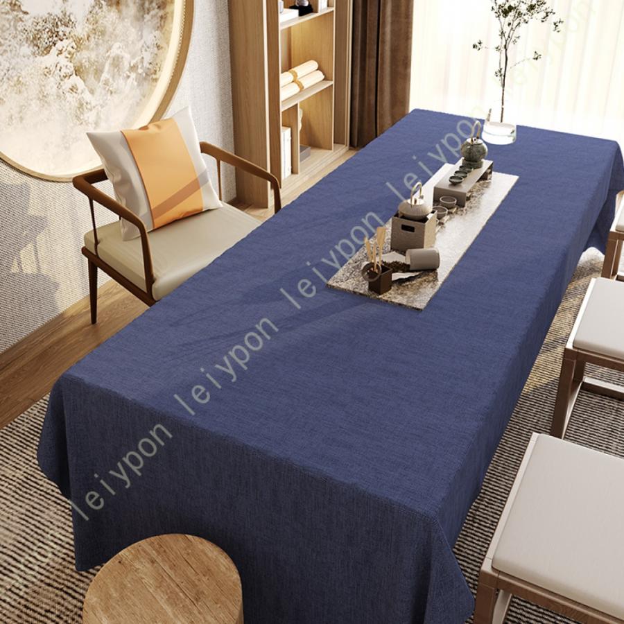 チューリップブルー刺繍テーブルセンターテーブルランナーテーブルクロス40×90②