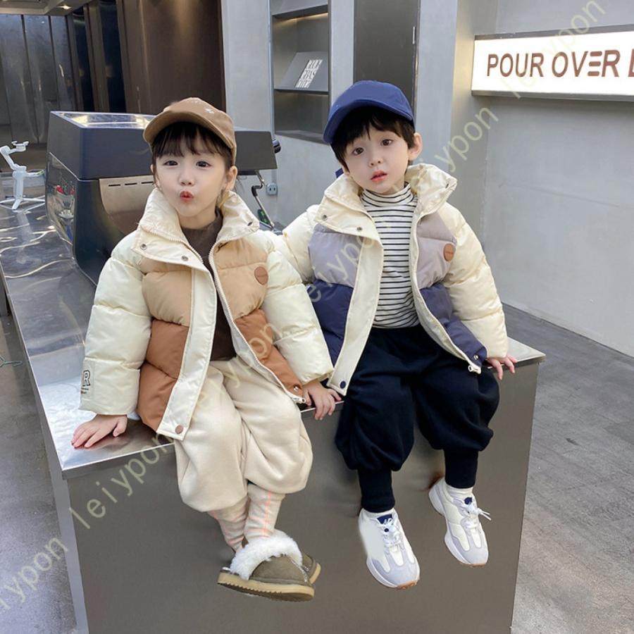 子供服 男の子 ダウンジャケット キッズ ダウンコート 子ども 女の子 アウター ロング丈 オーバーコート防寒防風 毛皮フード付き 男女兼用 軽量 可愛い |  | 15