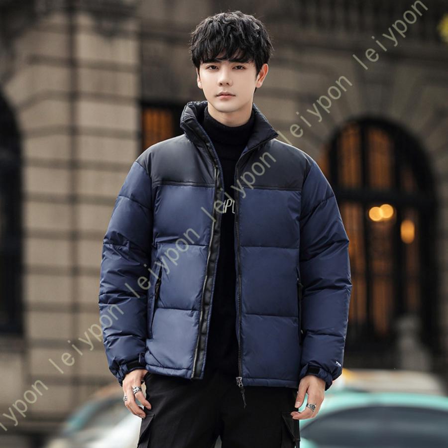 中綿コート メンズ コート ダウンジャケット 中綿ジャケット ハーフ丈 防寒 撥水 防風 カジュアル 秋 冬 軽量 ウルトラライト 無地 アウトドア スリム | 