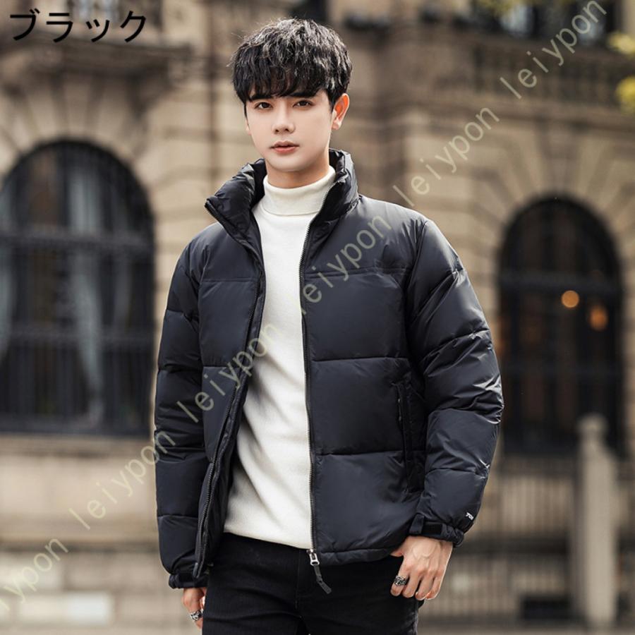 中綿コート メンズ コート ダウンジャケット 中綿ジャケット ハーフ丈 防寒 撥水 防風 カジュアル 秋 冬 軽量 ウルトラライト 無地 アウトドア スリム |  | 04