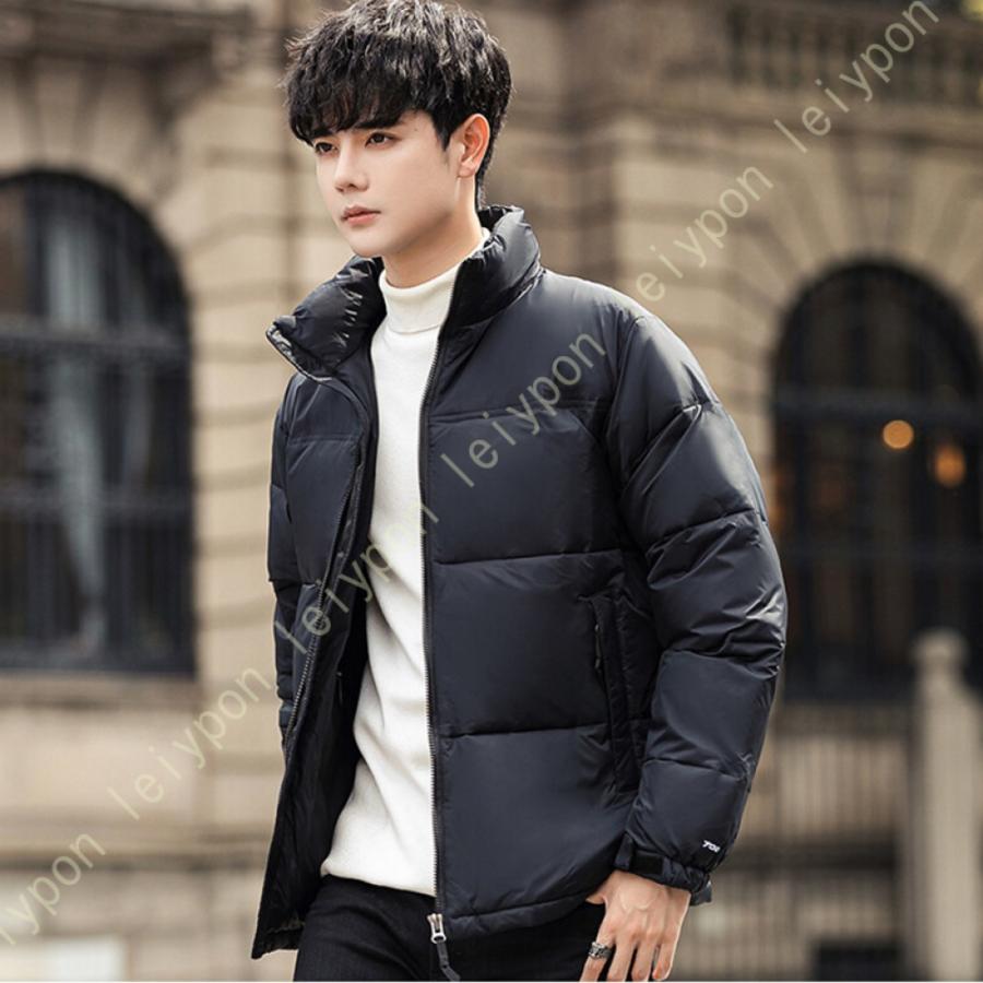 中綿コート メンズ コート ダウンジャケット 中綿ジャケット ハーフ丈 防寒 撥水 防風 カジュアル 秋 冬 軽量 ウルトラライト 無地 アウトドア スリム |  | 09