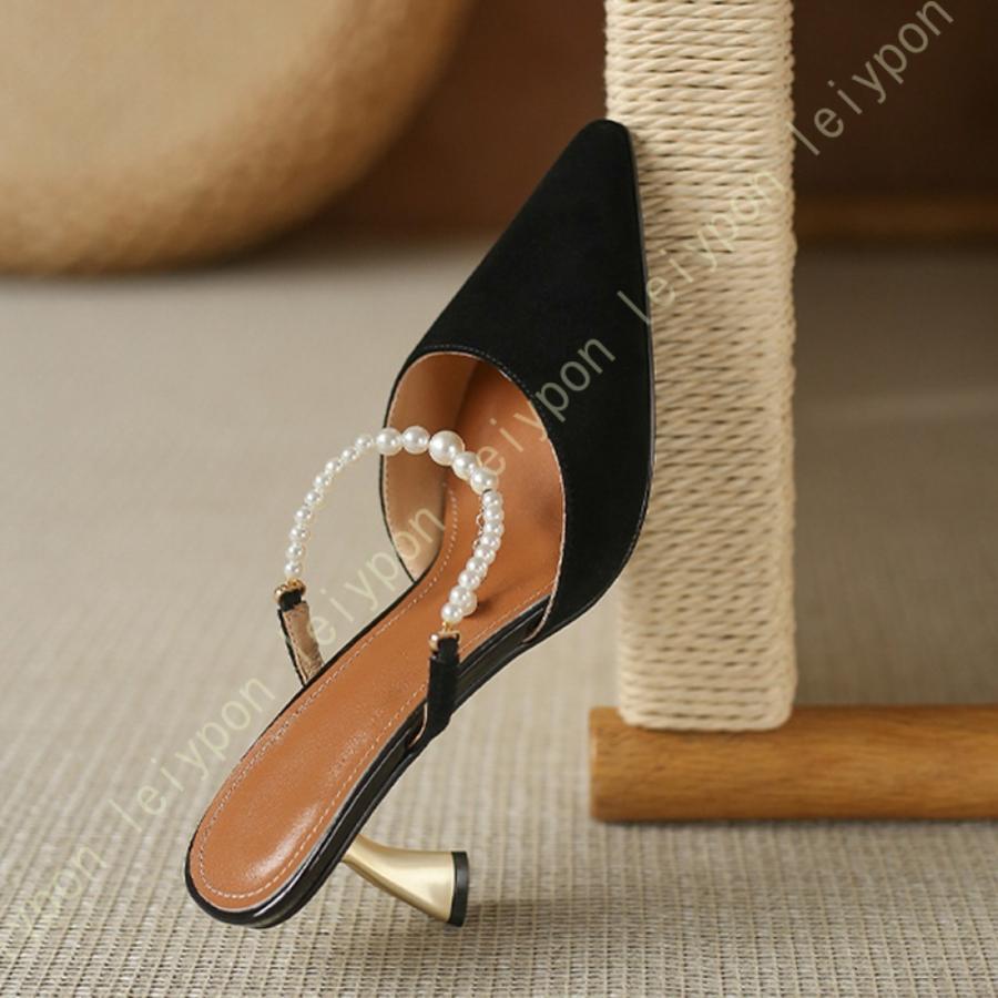 ポインテッドトゥ ミュール ミュールサンダル おしゃれ レディース サンダル 涼しい 履きやすい スリッパ 外履き 屋外用 ヒール ミュールシューズ セクシー |  | 11