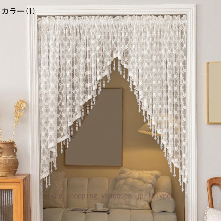のれん カフェカーテン ハーフカーテン タペストリー 壁掛け おしゃれ 廊下 仕切りドア 出窓 透け感 薄手 プライバシー保護 キッチン窓 棚 隠し収納 |  | 04
