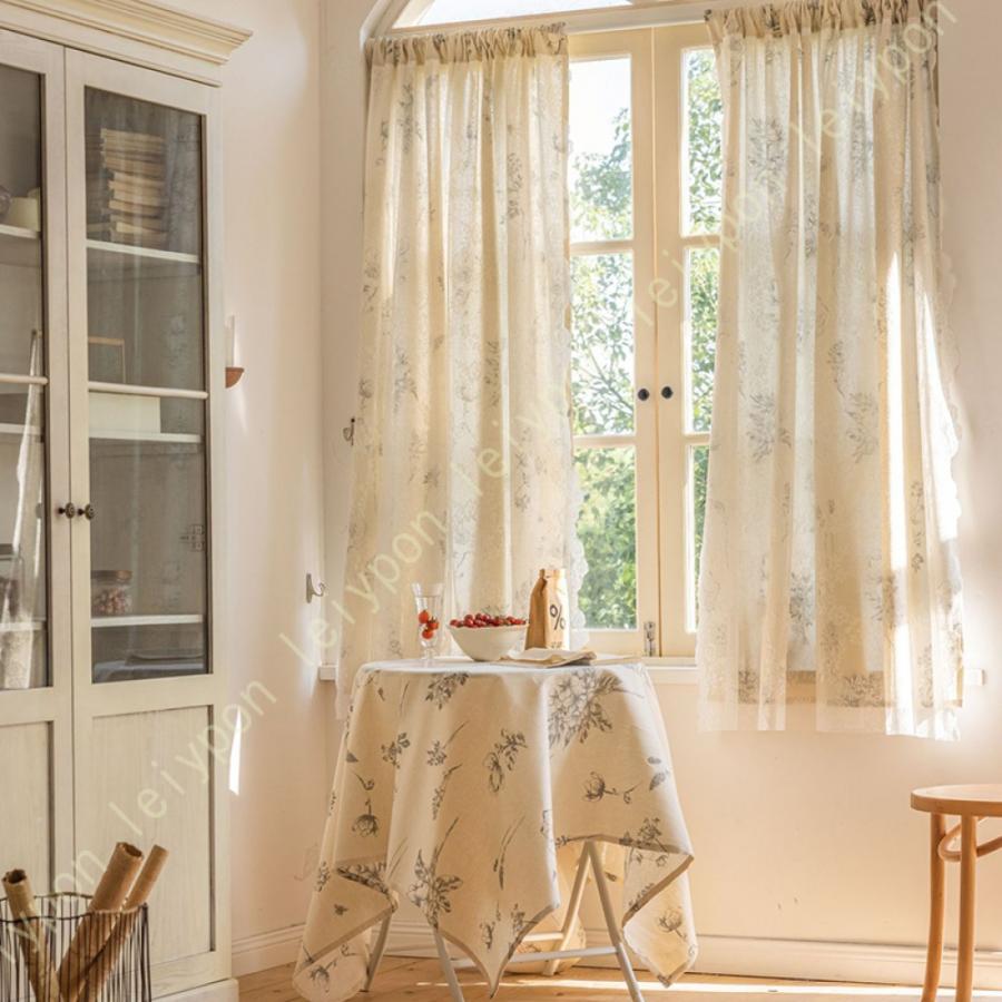 カーテン 小窓用カーテン おしゃれ 間仕切り 植物柄 田園風 小窓用 カーテン かわいい 暖簾 キッチン 目隠し 収納棚 店舗 洗面所 出窓 短いカーテン |  | 11