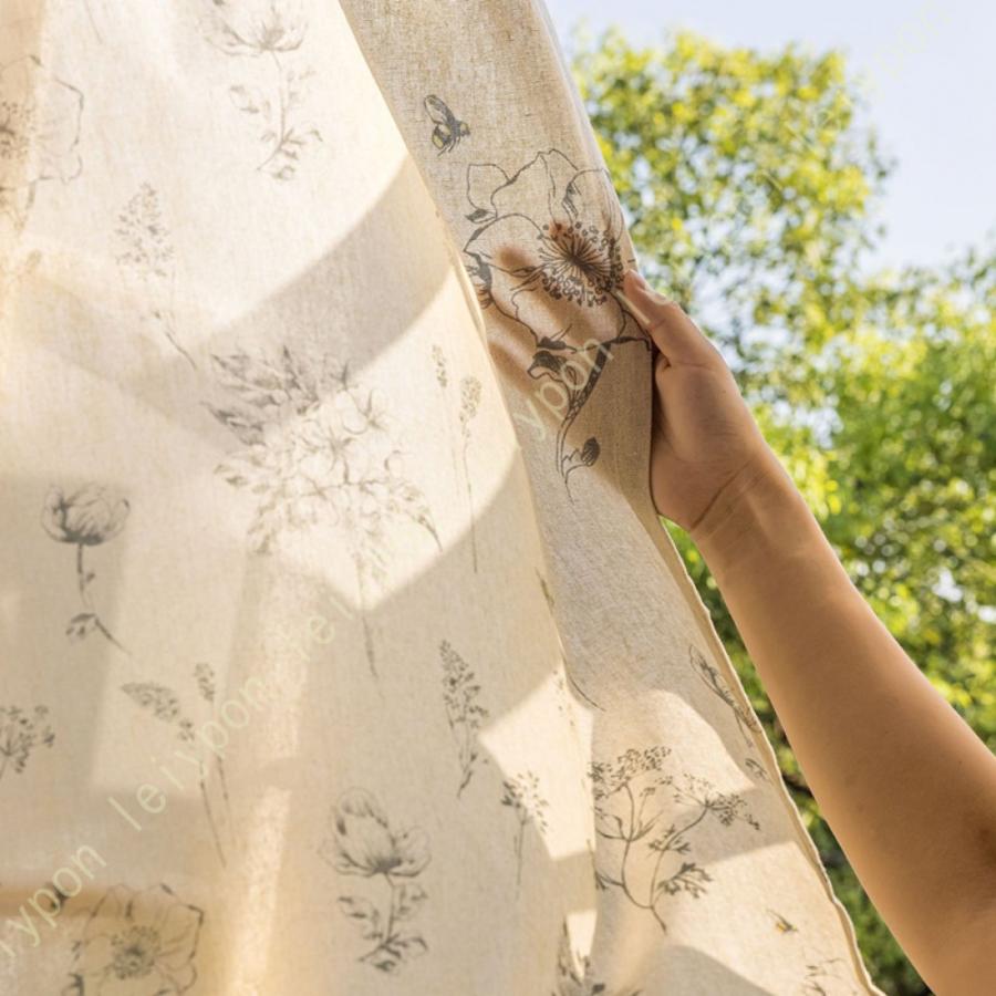 カーテン 小窓用カーテン おしゃれ 間仕切り 植物柄 田園風 小窓用 カーテン かわいい 暖簾 キッチン 目隠し 収納棚 店舗 洗面所 出窓 短いカーテン |  | 18