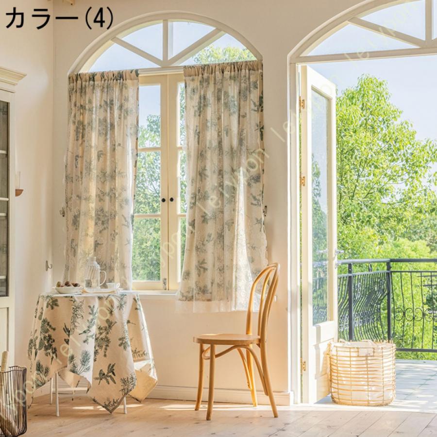 カーテン 小窓用カーテン おしゃれ 間仕切り 植物柄 田園風 小窓用 カーテン かわいい 暖簾 キッチン 目隠し 収納棚 店舗 洗面所 出窓 短いカーテン |  | 04