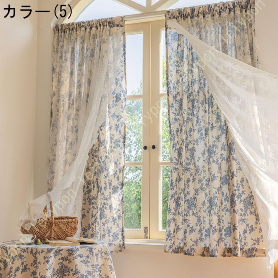 カーテン 小窓用カーテン おしゃれ 間仕切り 植物柄 田園風 小窓用 カーテン かわいい 暖簾 キッチン 目隠し 収納棚 店舗 洗面所 出窓 短いカーテン |  | 05