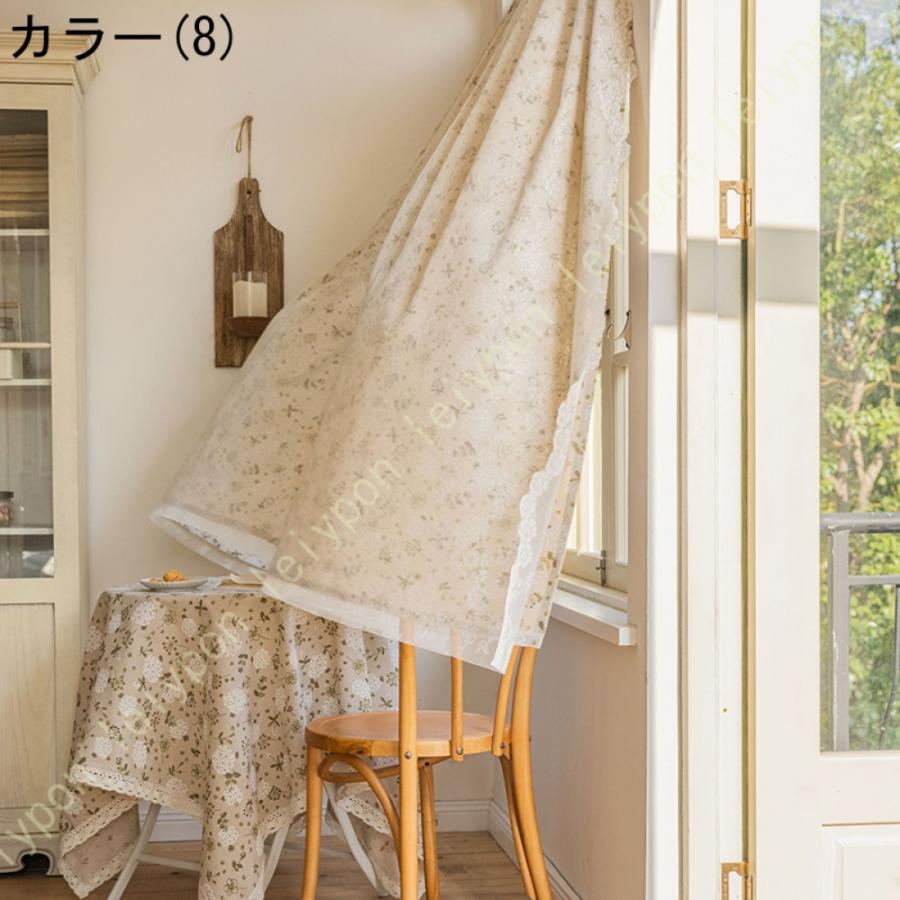 カーテン 小窓用カーテン おしゃれ 間仕切り 植物柄 田園風 小窓用 カーテン かわいい 暖簾 キッチン 目隠し 収納棚 店舗 洗面所 出窓 短いカーテン |  | 08