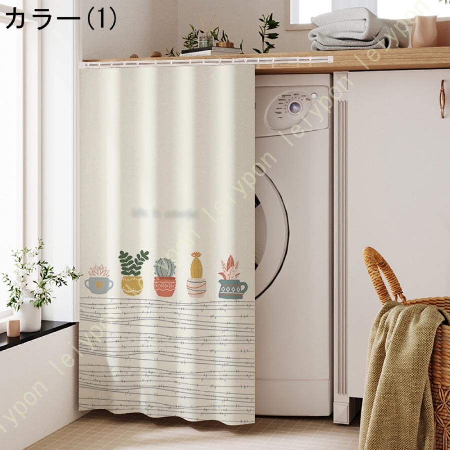 北欧柄　のれん　目隠し　カフェカーテン シンプルインテリア　格子柄　グレー のれん ショート 北欧 ロング丈 シンプル 部屋仕切り 目隠し